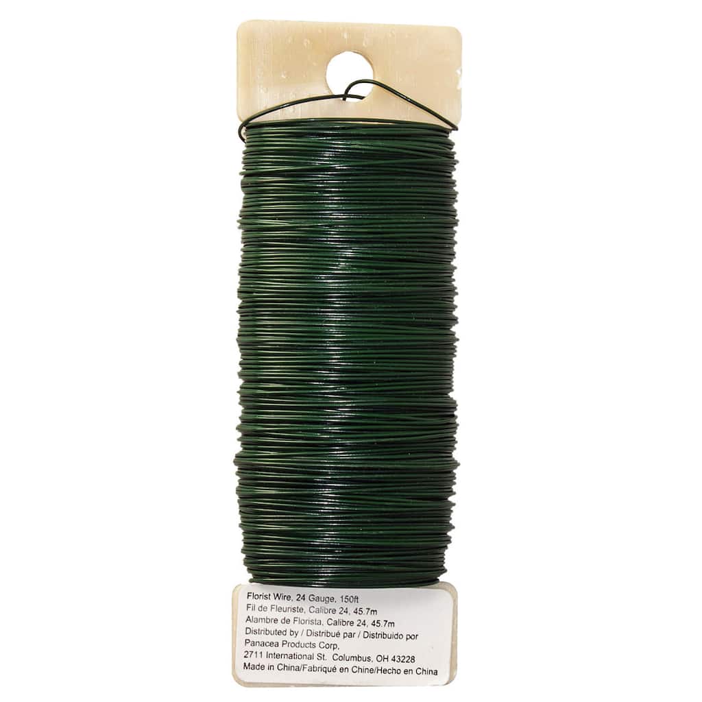 Panacea Green Floral Wire 24 Gauge Panacea green floral wire 24 gauge